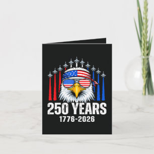 250 Anniversary USA Patriotic Eagle 250th Holiday Card
