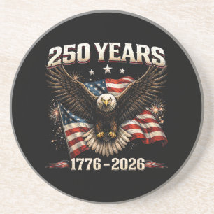 250 Anniversary USA Patriotic Eagle 250th Independ Coaster
