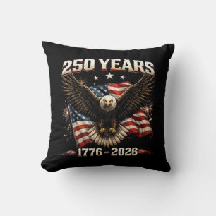 250 Anniversary USA Patriotic Eagle 250th Independ Cushion