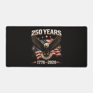 250 Anniversary USA Patriotic Eagle 250th Independ Desk Mat