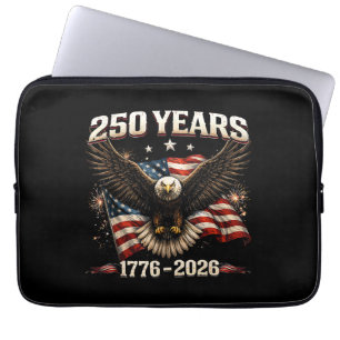250 Anniversary USA Patriotic Eagle 250th Independ Laptop Sleeve