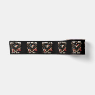 250 Anniversary USA Patriotic Eagle 250th Independ Satin Ribbon