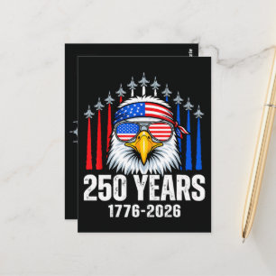 250 Anniversary USA Patriotic Eagle 250th Postcard