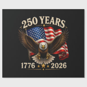 250 Anniversary USA Patriotic Eagle 250th Wrapping Paper