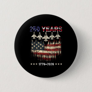 250 anniversary usa patriotic flag 250th 4th of 6 cm round badge