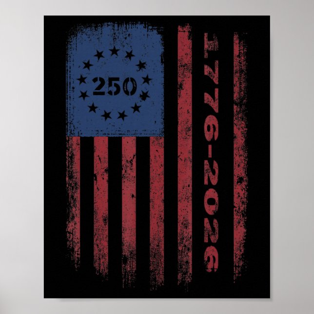 250 Anniversary Usa Patriotic Men Women 1776 Ameri Poster (Front)