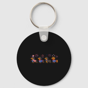250 anniversary usa shirt dog dachshund 4th of key ring