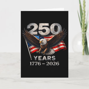 250 Anniversary Usa Shirt Eagle American Flag 250t Card