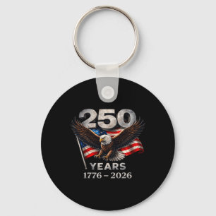 250 Anniversary Usa Shirt Eagle American Flag 250t Key Ring