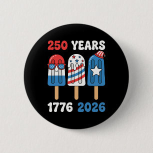 250 Anniversary Usa Shirt Kids Boys 1776 2026 4th 6 Cm Round Badge