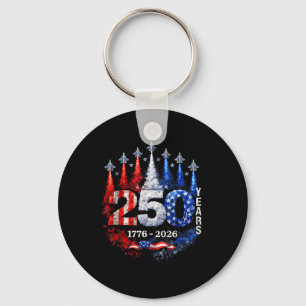 250 Anniversary Usa Shirt Patriotic July 4th Ameri Key Ring