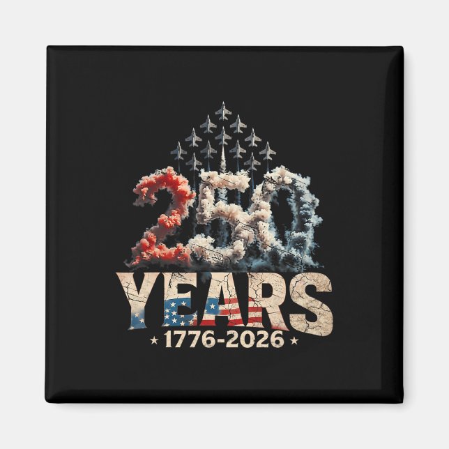 250 Anniversary Usa Shirt Patriotic July 4th Ameri Magnet (Front)