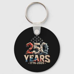 250 Anniversary USA Shirt Patriotic July 4th Key Ring