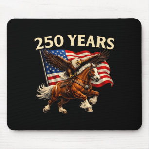 250 Anniversary USA Western Horse Eagle 250th 4th Mouse Pad