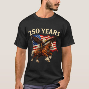 250 Anniversary USA Western Horse Eagle 250th 4th T-Shirt