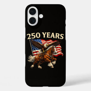 250 Anniversary USA Western Horse Eagle iPhone 16 Plus Case