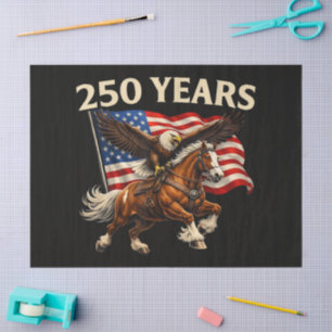 250 Anniversary USA Western Horse Eagle Tissue Paper
