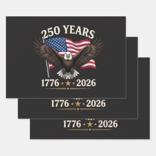 250 Anniversary USA Wrapping Paper Sheet