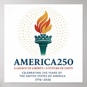250 Birthday of the USA  Poster