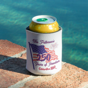 250 Fourth of July Patriotic BBQ Script Can Cooler
