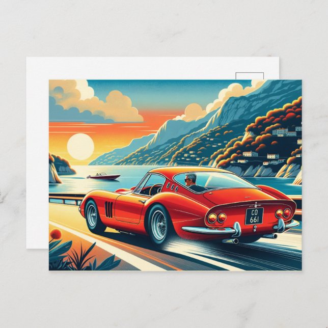250 GTO Ferrari Inspiration Postcard (Front/Back)