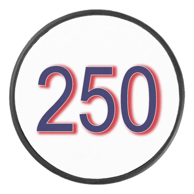 250 USA Anniversary Hockey Puck (Front)