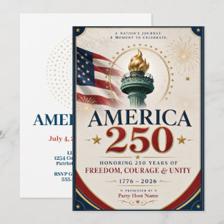 250 USA Anniversary Invitation