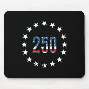250 Usa Flag Stars Pocket 250th Anniversary Men Wo Mouse Pad