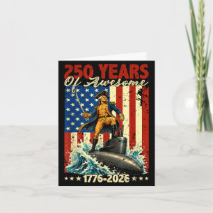 250 usa years 1776 2026 george washington 250th card