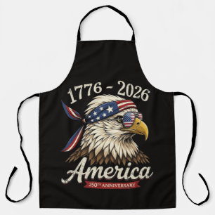 250 Year America 1776 2026 Eagle Vintage Apron