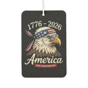 250 Year America 1776 2026 Eagle Vintage Car Air Freshener