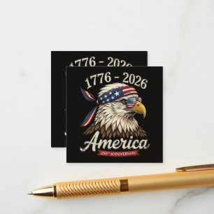 250 Year America 1776 2026 Eagle Vintage Enclosure Card