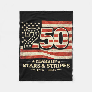 250 Year American Anniversary America 250 Usa 250t Fleece Blanket