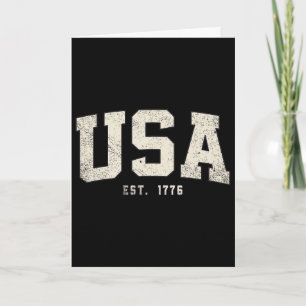 250 Year American Anniversary Usa Flag 1776 2026 4 Card