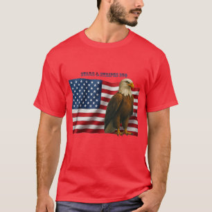 250 Year American Flag with a Bald Eagle URM T-Shirt
