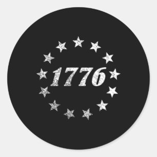 250 Year Anniversary Usa Flag 1776 We Are The Peop Classic Round Sticker
