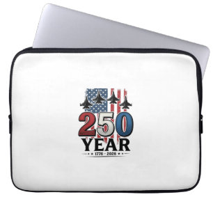 250 Year Patriotic Jet Vintage Engraving Shirt Des Laptop Sleeve