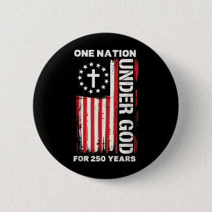 250 Year USA American Flag 250th Anniversary 6 Cm Round Badge