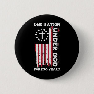 250 Year Usa American Flag 250th Anniversary Chris 6 Cm Round Badge