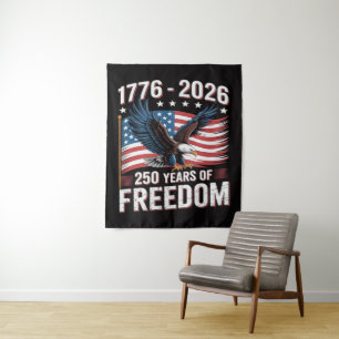 250 Years 1776 2026 250th 4th July Tapestry