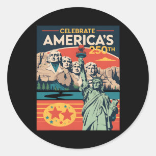 250 Years 1776-2026 250th Birthday _1 Classic Round Sticker