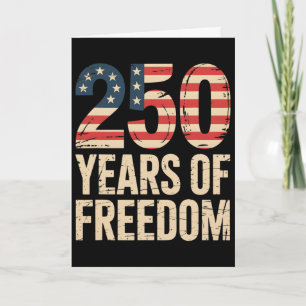 250 Years 1776-2026 250th Birthday _2 Card