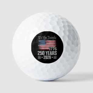 250 Years 1776 2026 250th Birthday 4th Of July Golf Balls