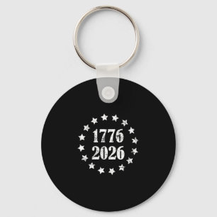 250 years 1776-2026 250th birthday, 4th of july key ring