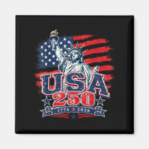 250 Years 1776-2026 250th Birthday 4th Of July Magnet