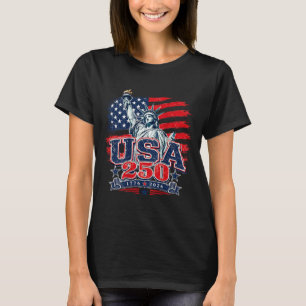 250 Years 1776-2026 250th Birthday 4th Of July T-Shirt