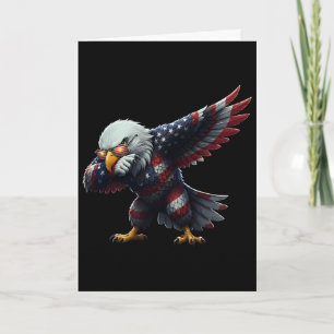 250 Years 1776-2026 250th Birthday Dabbing Eagle Card