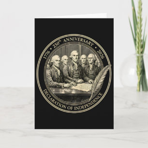 250 Years 1776-2026 250th Birthday Declaration Ind Card