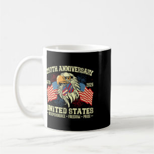 250 Years 1776-2026 250th Birthday Eagle Liberty Coffee Mug