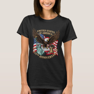 250 Years 1776-2026 250th Birthday Eagle Liberty T-Shirt